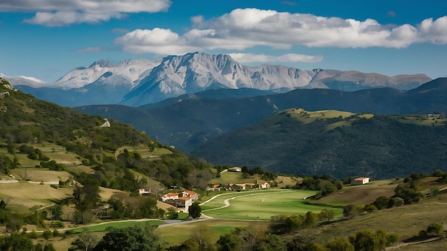 Pyreneeën op een zonnige dag Huesca Aragon