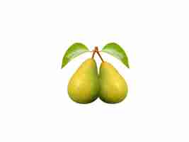 Photo pyrus communis or common pear is one of the most important fruits of temperate regions