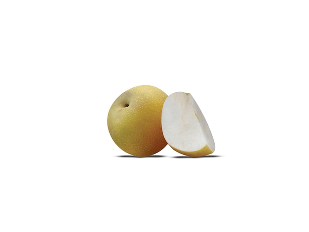 Pyrus pyrifolia Asian pear or Japanese pear are commonly served raw and peeled