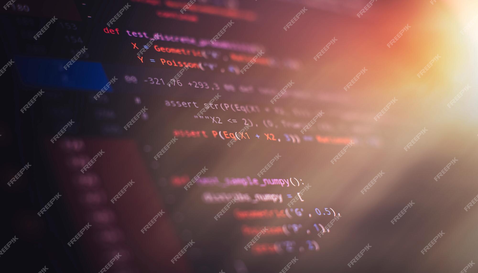 Premium Photo | Python code computer screen mobile application design
