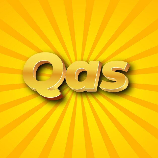 Qas text effect gold jpg attractive background card photo confetti