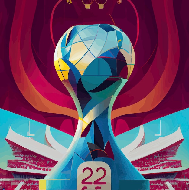 Photo qatar 2022 world cup illustration