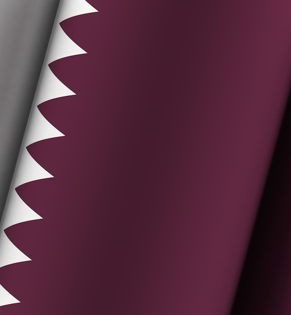 Катар флаг драматический фон полный