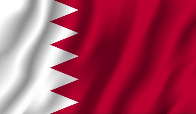 Photo qatar flag photo realistic