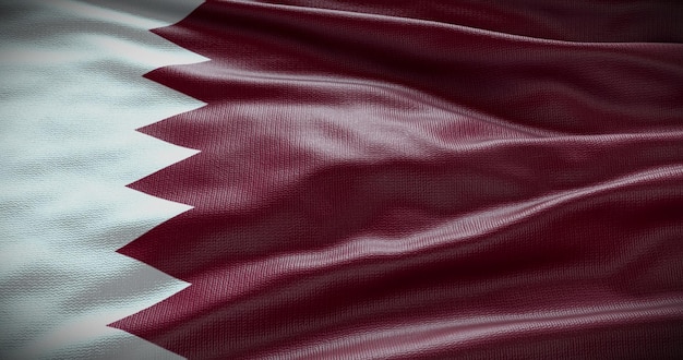 Qatar national flag background illustration Symbol of country
