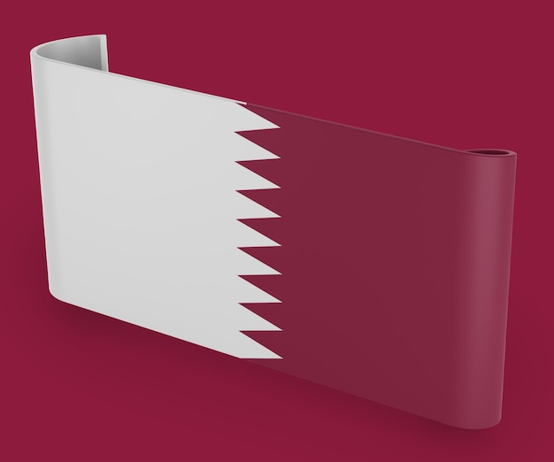 Qatar vlag lint banner