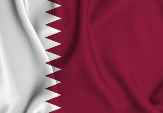 Qatar vlag zwaaiende textuur