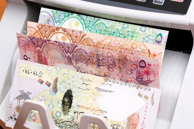 Qatari riyal in de telmachine