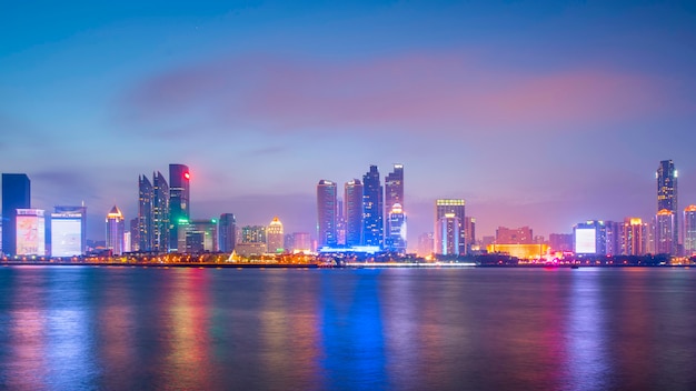 Qingdao scenery city night view