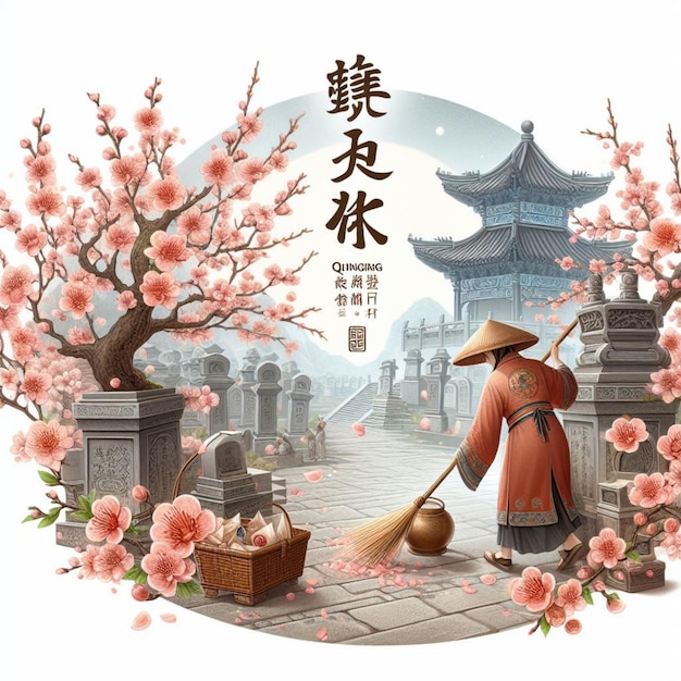 Qingming Festival Celebrating Post for Chinese Event