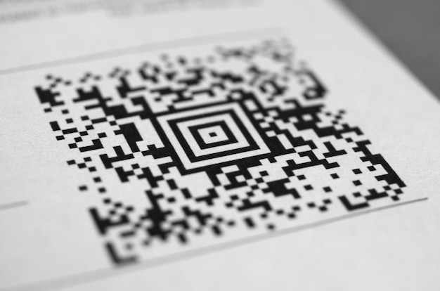 Foto codice a barre del codice qr