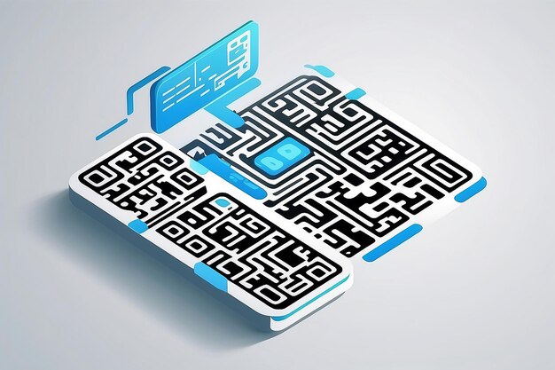 Qr code concept illustration