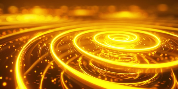 qradient backqround there is a circularspiral vortexicon with circular halos and abstractlighting e