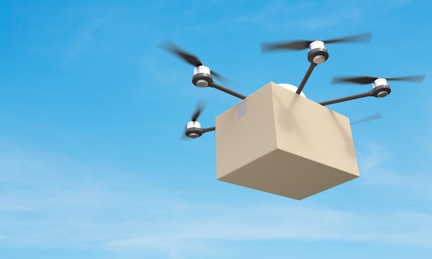 Quadrocopter met lading