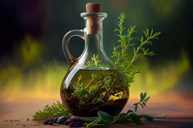 Quality Olive Oil with herbs