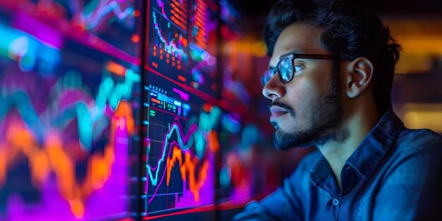 quantitative analyst creating models and algorithms to optimize investment decisions in finance concept finance investment strategies algorithm optimization quantitative analysis