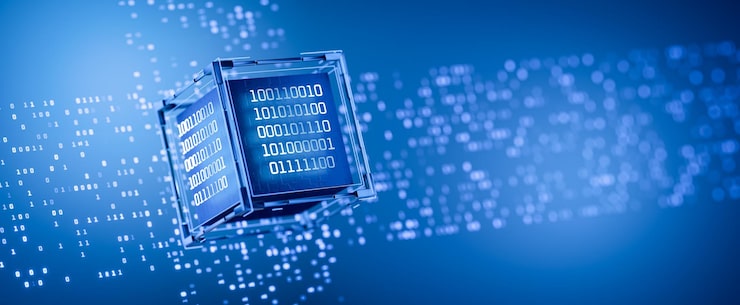 Photo 量子计算机 计算机代码 数字技术 数据存储 人工智能 抽象技术背景 数据库 大数据 二进制代码 黑客攻击 ai 3d 渲染