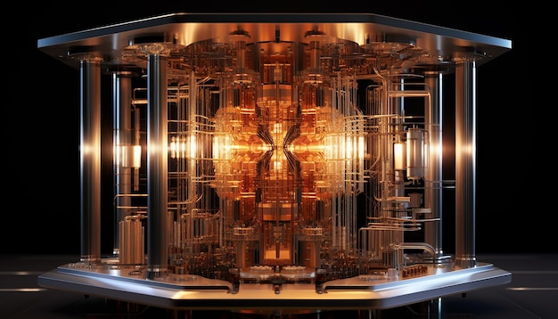 Quantum computer Futuristic digital computer design