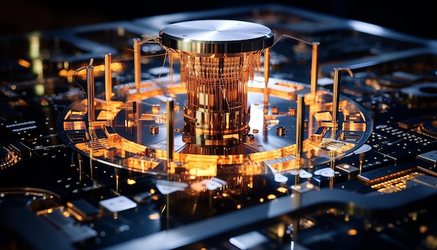 Quantum computer Futuristic digital computer design