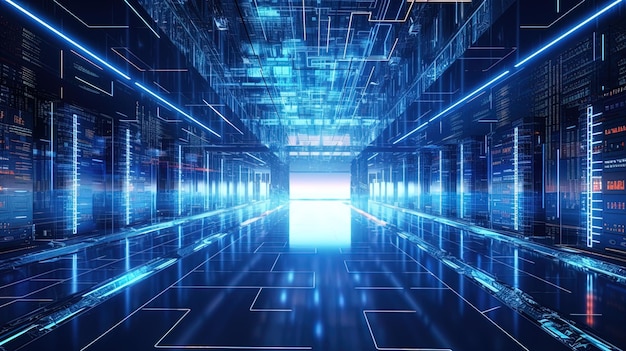 Quantum Computers Power a Future Data Processing Center Guaranteeing HighSpeed and Effective Op