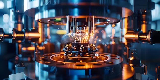 quantum computers utilize quantum properties for advanced computing on dedicated hardware supporting quantum technology concept quantum computing quantum properties advanced computing