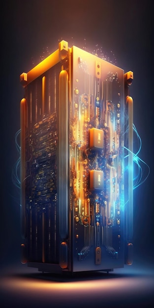 Quantum Computing Supercomputers Quantum Entanglement Mobile Wallpaper Generative AI