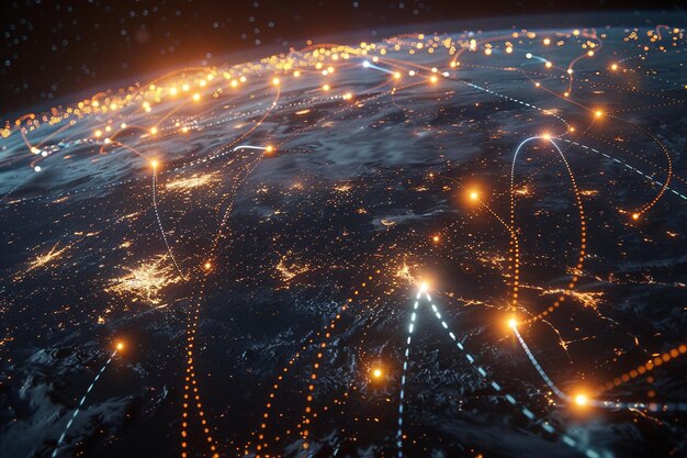 Quantum internet for secure global communication o