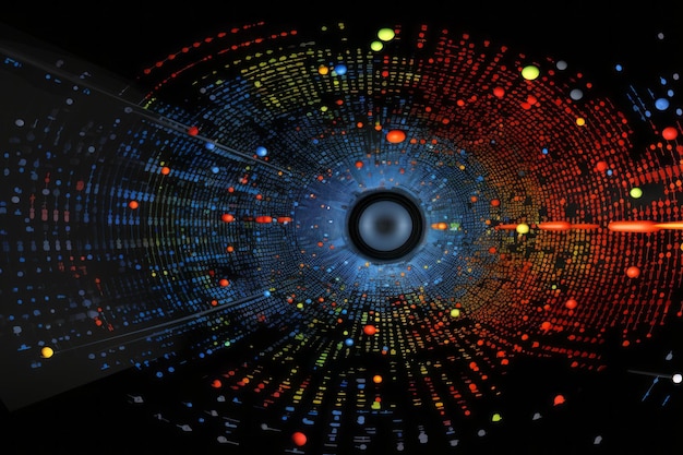 Foto un salto quantistico nella visualizzazione dei dati esplorando il cosmo attraverso fogli di calcolo e grafici innovativi