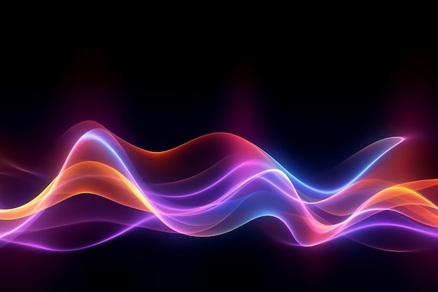 Foto quantum vortex cosmic swirls en dynamic waveforms in technological abstraction