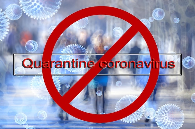 quarantine coronavirus background, abstract blurred theme coronavirus pandemic epidemic