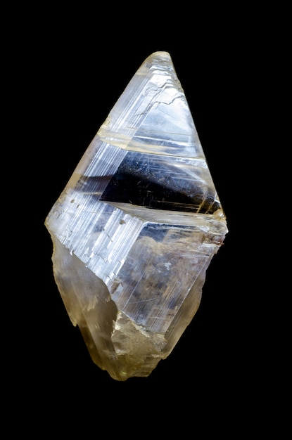 Quartz Crystal on black background