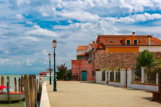 Quay on the Burano Venice Italy