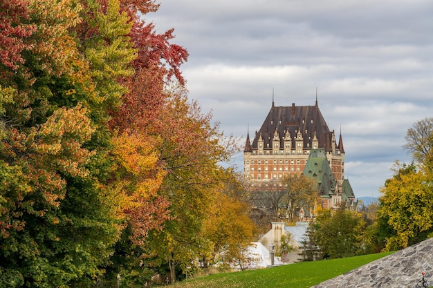 Quebec City Old Town in autumn season