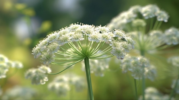 Queen Annes Lace Flower prachtig bloeiende generatieve AI