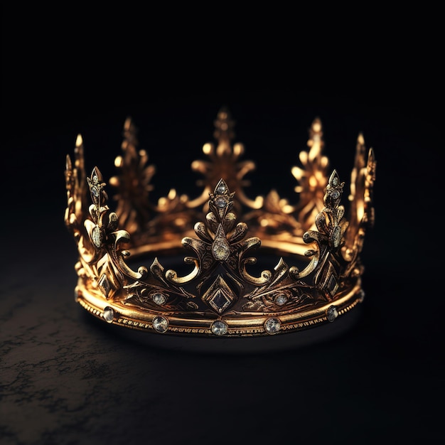 queen gold crown