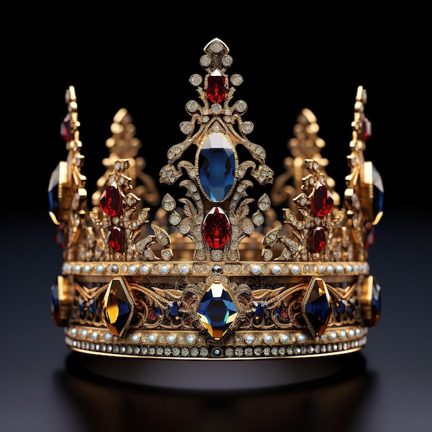 queen gold crown