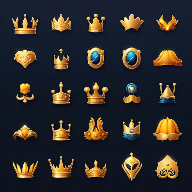 Queen golden crown ai generated