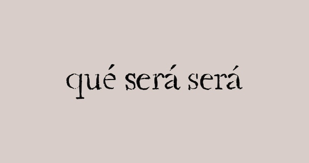Queera Sera lettervector geïsoleerd op beige achtergrond