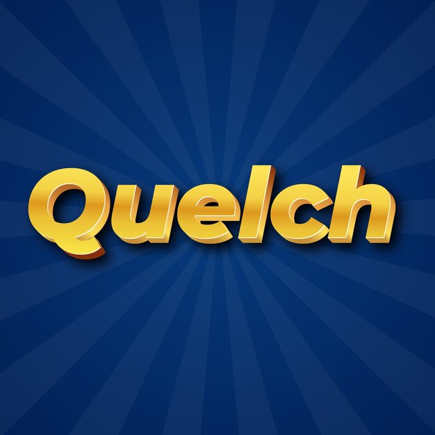 Quelch 텍스트 효과 Gold JPG 매력적인 배경 카드 사진