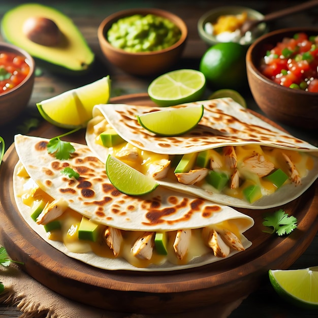 Quesadillas een heerlijk Mexicaans culinair genot Mexicaans eten Download on Freepik