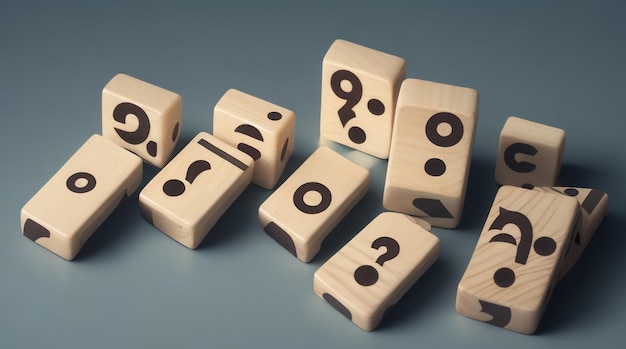 Question Mark Puzzle Dominoes of Curiosity