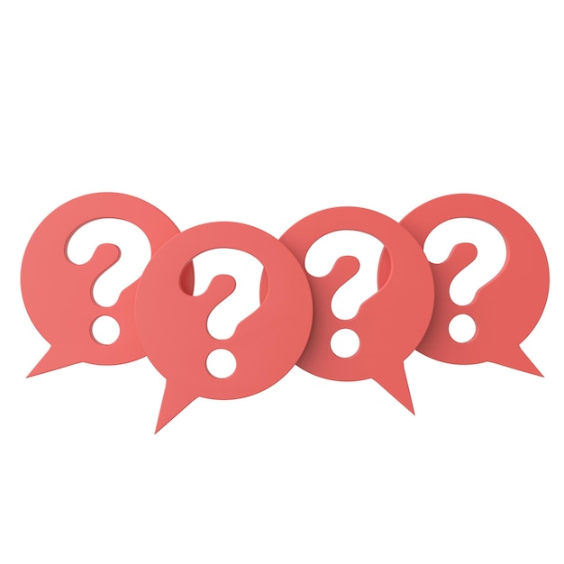 question mark sign 3d question mark