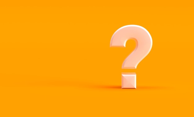 question marks isolated
