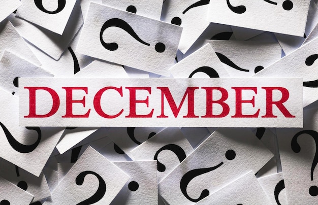 Questions about the December too many question marks