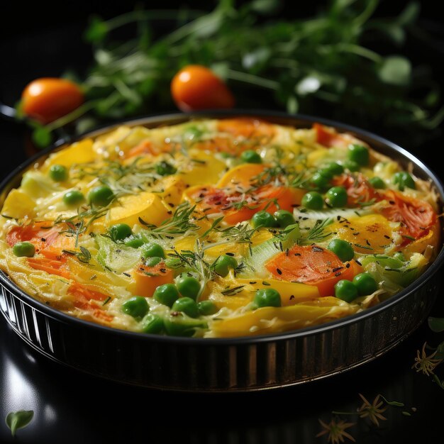 Photo quiche aux legumes vegetarian quiche with assorted vegetables homemade