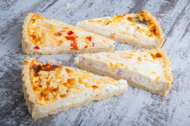 Quiche lauren assorti met cape en vis