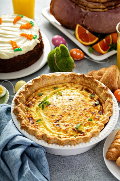 Quiche lorraine for Easter brunch