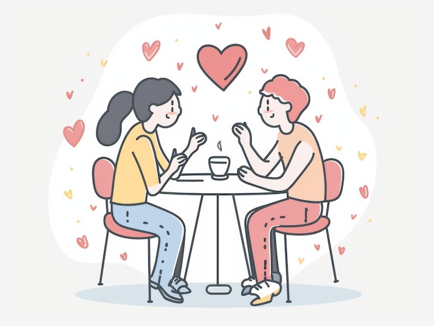 Quick Connections at a Vibrant Speed Dating Event Generative AI