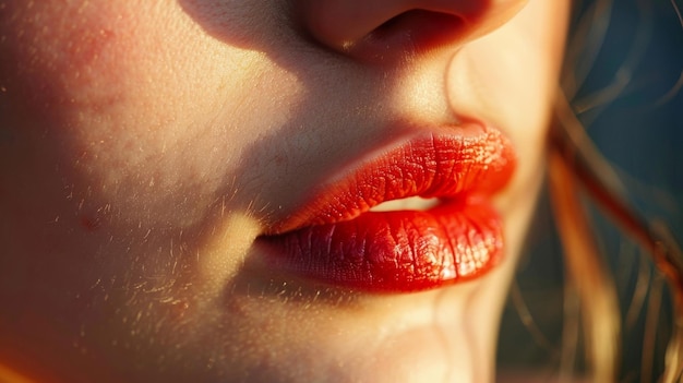 입술 의 급격 한, 약간 눈에 띄지 않는 단축 은 말 을 억제 하고 싶은 욕망 을 암시 한다