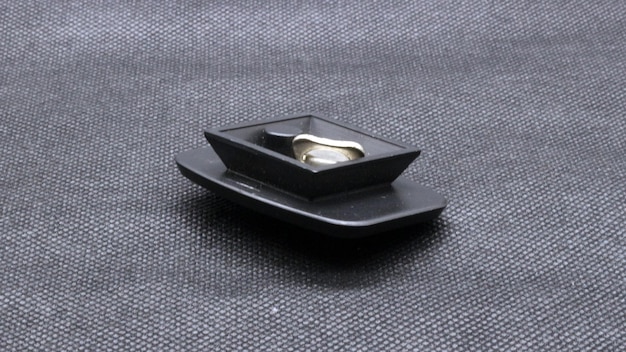 quick release plate for mounting camera on tripod isolated